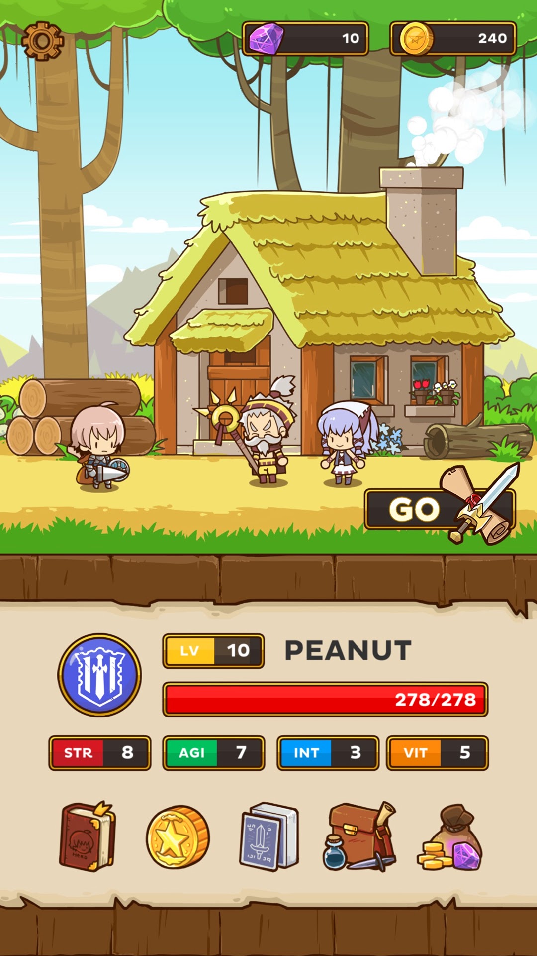 Schermata di Postknight, action-RPG in pixel art